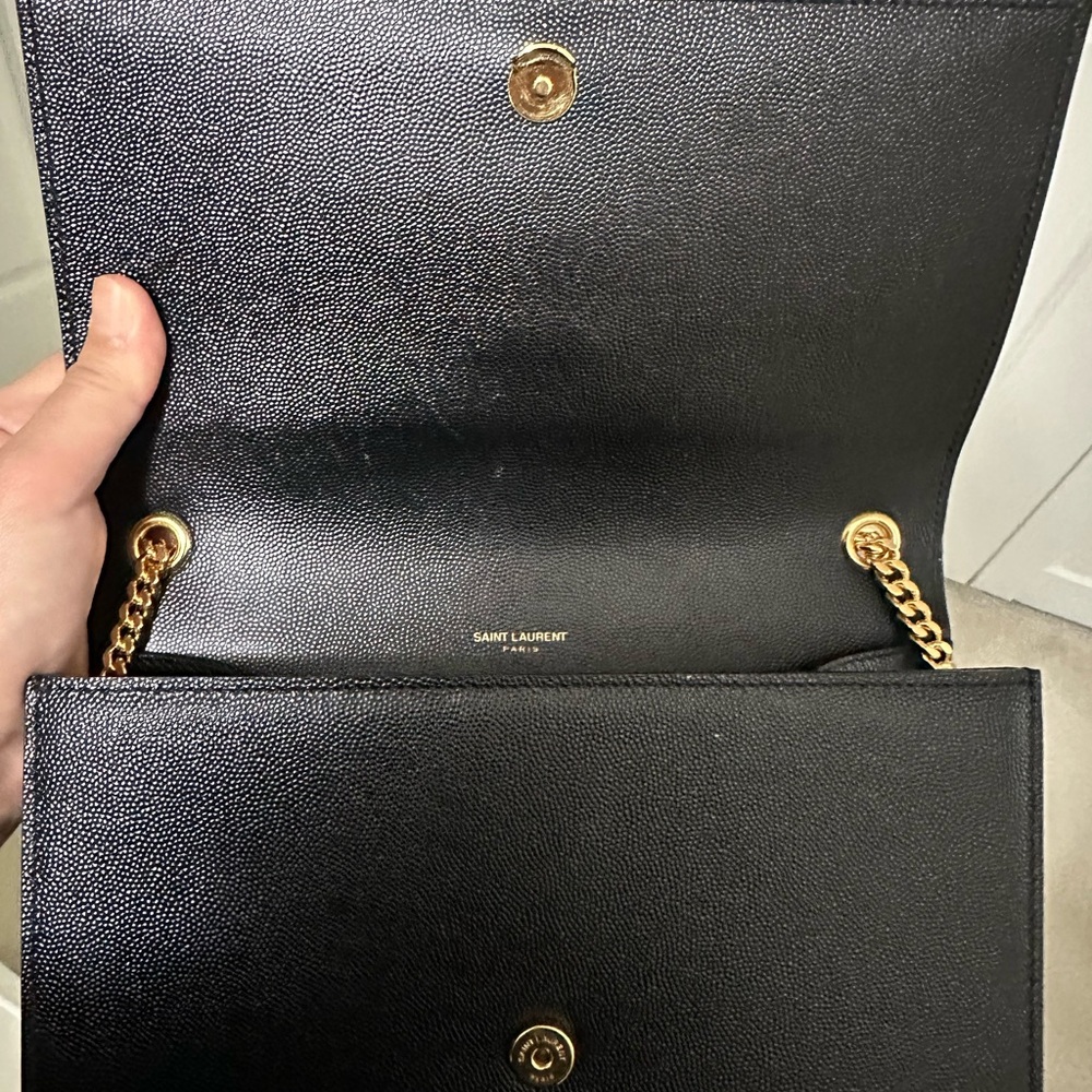 Yves Saint Laurent Black and Gold Crossbody Bag - Picture 2 of 2